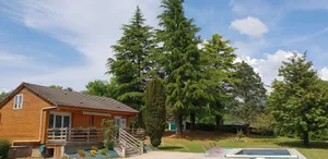 Image of 4* private chalet with heated pool, at Lac de Miel