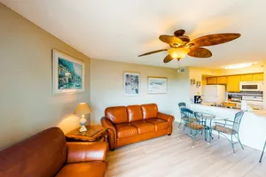 Image of Coastal retreat with private balcony, pool, & easy beach access