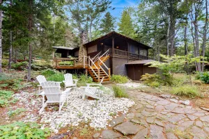 Image of Dreamy Wooded Cabin W\/ Spacious Deck, Free WiFi, Secluded Location & More