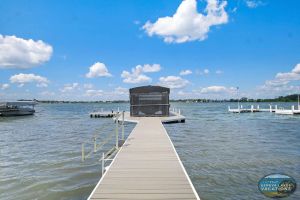 Image of Sunset Views |Beautiful Delavan Lakefront Home |Private Pier |Lakefront Patio w\/Fire Table