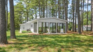 Image of The Porter's Barn - fancy little waterfront home with deep-water boat dock and firepit