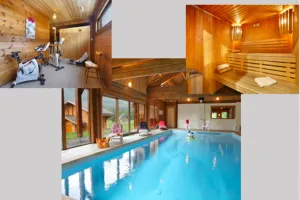 Image of 6\/8 person mountain chalet with pool and sauna