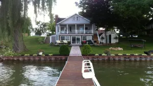 Image of Lakefront home- all amenities & beautiful view. Updated beds\/ carpet\/ furniture