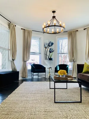Image of Bright and Spacious 2BR 2BA Apt., FREE PARKING, Walk to Train