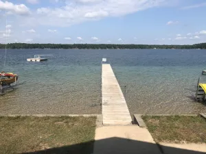 Image of Bear Lake Kalkaska, MI Lakefront with beautiful sandy beach