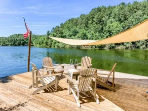 Image of Get off-grid at lakefront Cabin at Sawmill Branch