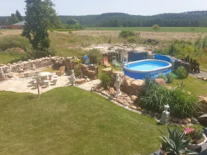 Image of Vacation home \"Palmenland \" with whirlpool, small waterfall and water place