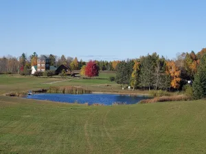 Image of Pinewoods Springs Lodge and Three Story Tower, 220 forested acres and Pond