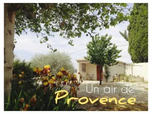 Image of gite la berthine provençale farm located in a wine village