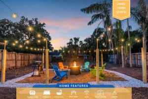 Image of Fire Pit + Grill + 2MI to DT Orlando