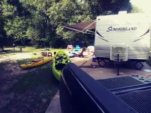 Image of Cederhill State Park travel trailer