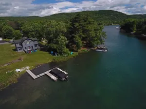 Image of Northern Lake George Waterfront. Private Docks