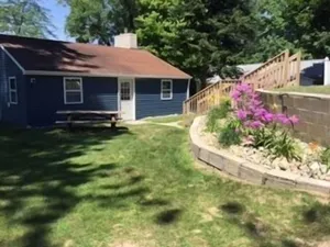 Image of Little Blue Bungalow:Nature Awakens at Horseshoe Lake – Cozy Up at the Bungalow