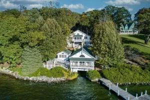 Image of Brand New Custom Built Home On Lake Delevan's Northshore |Waterfront |Elevated Lake View Balcony