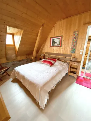 Image of Maison chaleureuse à Mont >Vue montagne & cheminée