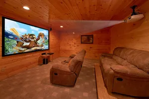 Image of Luxury Cabin with Theater Room, 3 Decks, Pool Table and Hot Tub