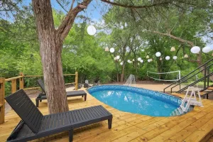 Image of Tropical Oasis - Pool + Beach Volleyball + Firepit