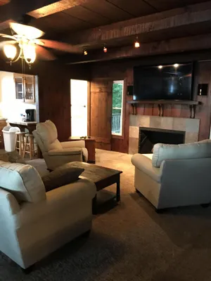 Image of FireWater Cottage with serene Lake views and a cozy relaxing environment.