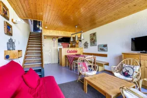 Image of 100m from resort center, view valley, balcony, tv, ski locker, 55m², Les Arcs