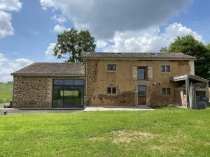 Image of Converted barn\/gergergerie in the countryside.