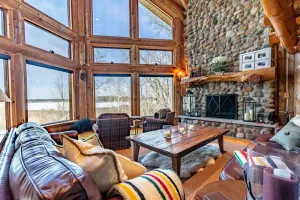 Image of Beautiful Rustic Lakehouse in Michigan, gorgeous views and total relaxation