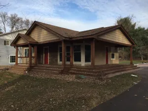 Image of Charming cottage with views from the porch of Birch Lake near White Bear Lake Mn