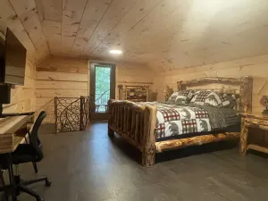 Image of Waterside Cabin GREAT Fishing, 4 beds, 2 Kayaks Gated WI-FI parking Washer Dryer
