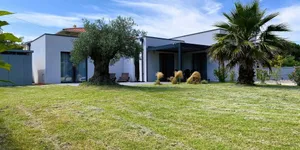 Image of new architect villa with large terrace and patio 800 m from the sea
