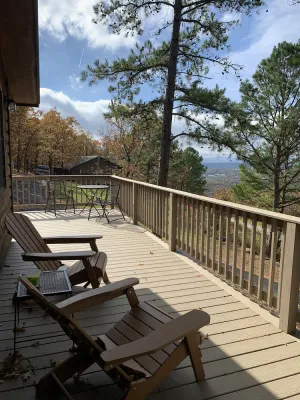 Image of Cabin at Runestone Hideaway just steps from Heavener Runestone Park.