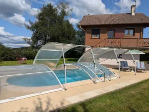 Image of Chalet cosy avec piscine privée au Val-d'Ajol, 3 chambres - FR-1-589-597