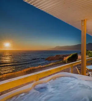 Image of Stunning Oceanview Shelter Cove! by OceanviewHotTubs Oceanfront! Tesla EV station