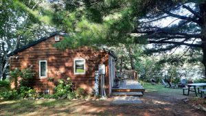 Image of Cabin on beautiful Lake Belle Taine