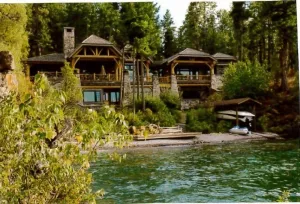 Image of Enjoy lodge style private luxury with a secluded beach and cove.