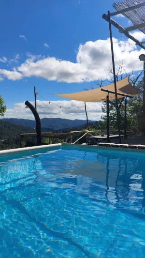 Image of Gite Bernadelle Baragnas in the heart of the Cevennes nature, internet swimming pool