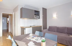 Image of 250m from resort center, balcony, parking, tv, ski locker, 25m², Pra Loup