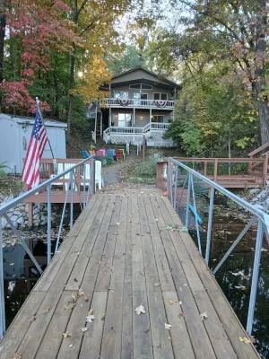 Image of Secluded Lakefront Chalet. Private dock, fish cleaning station & kayaks