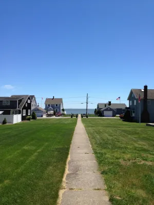 Image of Spacious yard and view of Long Island Sound-2minute walk to secluded beach!