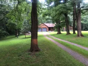 Image of LOG  CABIN IN ZEN FOREST