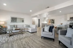 Image of LuxoStays | ! Modern 4BR w\/ Backyard & Nr HWY