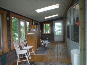 Image of Darling Park Model Trailer downtown Curtis with views of South Manistique Lake