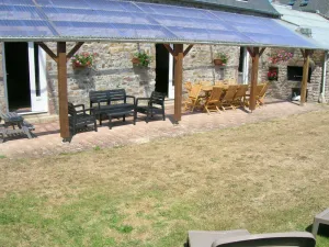 Image of Charming Stone House with Private Bathrooms, Fireplace, and South-Facing Terrace in La Hague