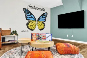 Image of Pool Home with Billiards🎱 Mural🦋 Hammock & Grill🔥