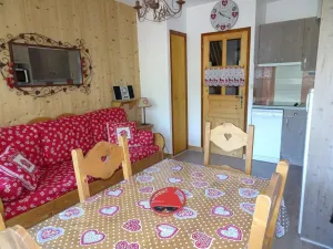 Image of 200m from resort center, 1st floor, terrace, balcony, parking, tv, ski locker, 42m²