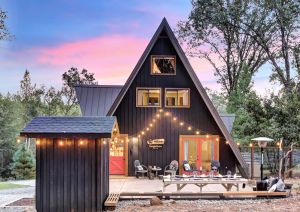 Image of Scenic A-frame - Hot Tub, Basketball Court, Treehouse, Outdoor theater!