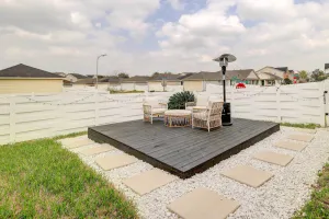 Image of Spacious Houston Home w\/ Private Yard & Fire Pit!