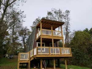 Image of Aframe cabin in the woods #2