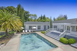 Image of St. Helena estate, in heart of the Napa wine country, walk to town, on vineyard