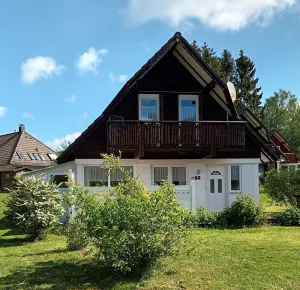 Image of Holiday house on Silbersee with south-facing terrace, balcony and forest view