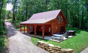 Image of Exceptionally Private Rustic Luxury Cabin adjacent to 16,000 acres of Gamelands