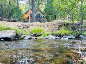 Image of Cabin by the Creek. 9 Miles to Lassen. Firepit, EV Charging, Pet Friendly!